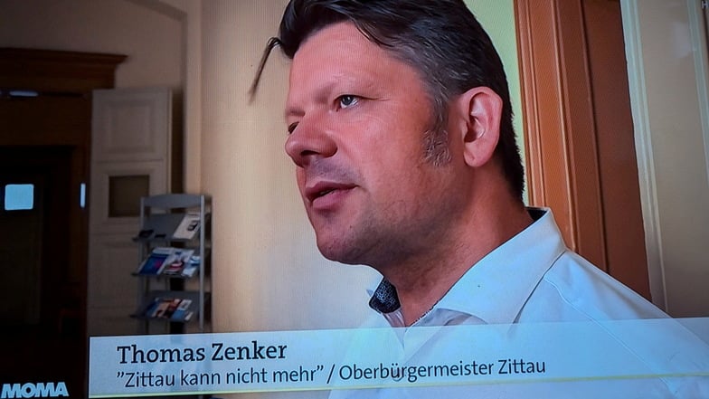 Thomas Zenker in der Moma-Reportage mit der fehlerhaften Bezeichnung "Zittau kann nicht mehr".