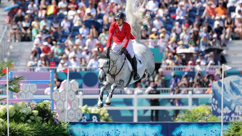 🥇 Gold: Springreiten Einzel, Christian Kukuk auf Checker 47