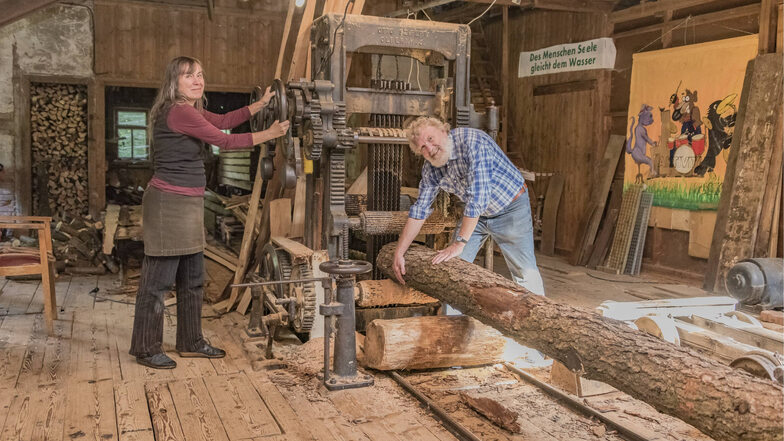 Wie im letzten Jahr öffnet Dieter Popp seine Mühle im Gimmlitztal.