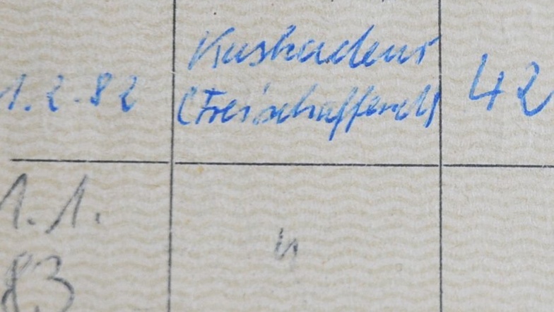 Auszug aus Jürgen Scheibes Sozialversicherungsausweis.