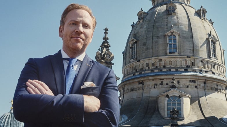 Daniel Hope ist seit 2019 der Direktor der Dresdner Frauenkirche.  Er sagt: "Ein Ort mit besonderer Aura.“