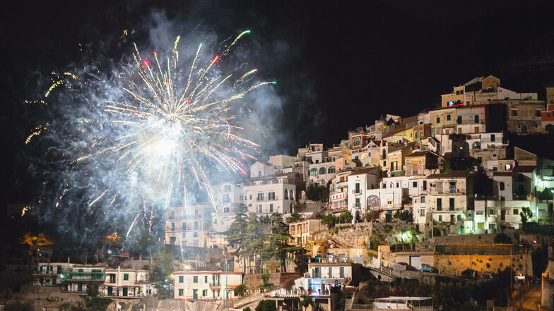 Feuerwerk Amalfi Küste