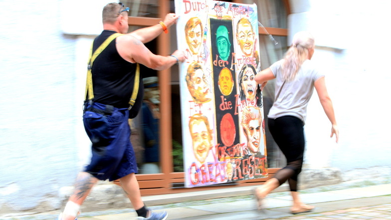 Kunst-Eklat in Pirna: Der Streit um ein umstrittenes Bild