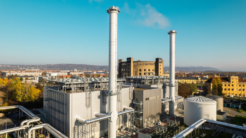 In Dresden-Reick ging ein neues Kraftwerk der Sachsen-Energie in Betrieb.
