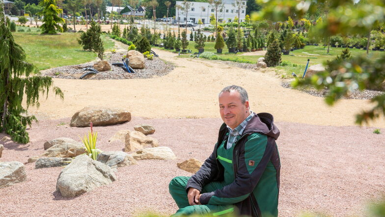 Chef Jörg Kohout ist ein Visionär. Was er mit seinem Mammutgarten geschaffen hat, gefällt vielen Besuchern. Noch bis 2024 wird weiter gebaut.
