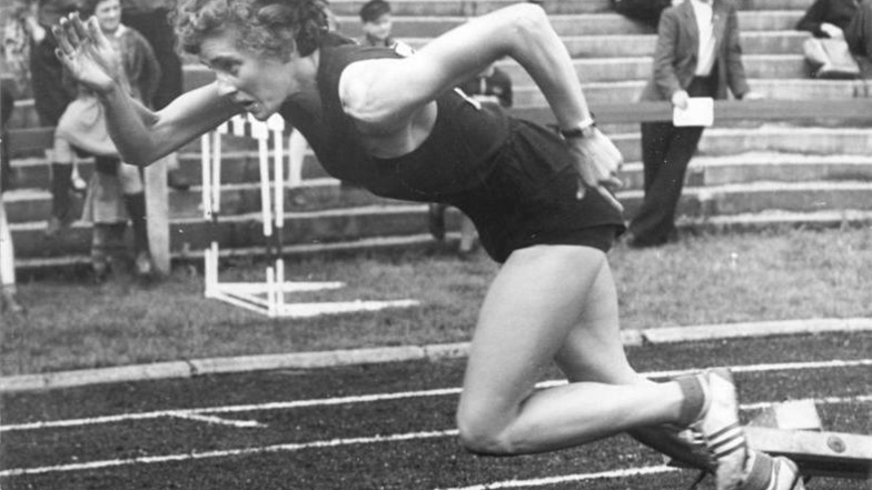 Christa Stubnick war der erste Sprintstar der DDR. Mit der gesamtdeutschen Staffel lief sie 1956 in Dresden zum Weltrekord.