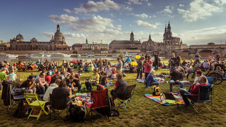 Schöne Aussichten für Dresden: Laut den Prognosen des Berlin-Instituts wird die Bevölkerung der Stadt bis 2035 um neun Prozent wachsen. Nur Leipzig legt noch mehr zu.