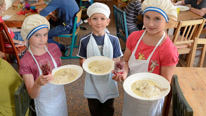In der Kinderstadt des Familienzentrums vom Kinderschutzbund kochen die Kinder auch ihr Mittagessen selbst.