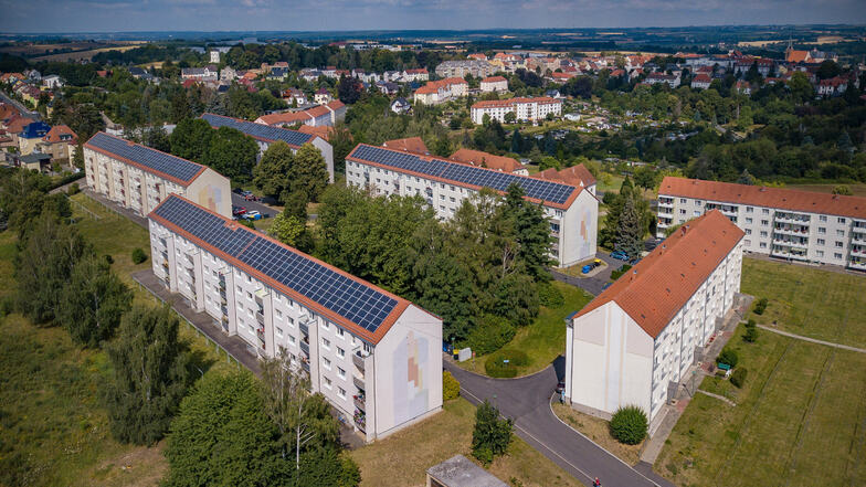 Am Sachsenplatz in Leisnig hat das städtische Wohnungsunternehmen den größten Teil seines Bestandes: in Wohnblöcken, die bis zu 50 Jahre alt sind, wenig seniorenfreundlich gebaut.
