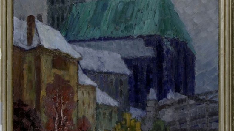 1914 malte der Expressionist Fritz Neumann-Hegenberg die Görlitzer „Peterskirche im Winter“.