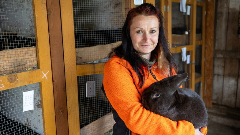 Aline Wagner hat sich bereits in jungen Jahren der Kaninchenzucht verschrieben.