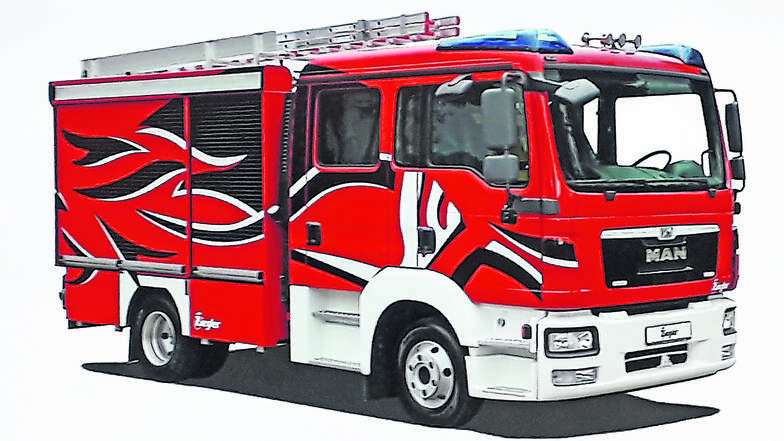 Das ist ein Mittleres Löschfahrzeug, wie es die Kameraden der Freiwilligen Feuerwehr Kmehlen erhalten sollen.