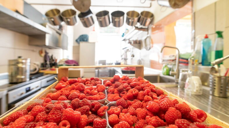 Hinter dem Laden in Dresden-Löbtau befindet sich das Herz des Marmeladenmädchens: die Küche. Hier wird im Akkord eingekocht und eingeweckt.