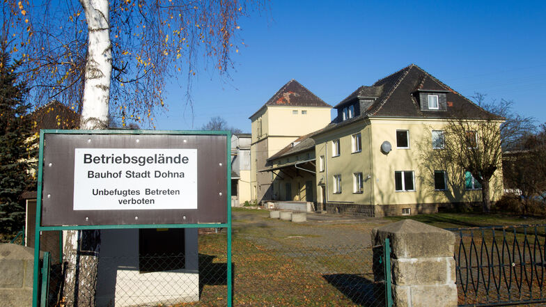 Früher Raiffeisen-Objekt, gehört das Kornhaus inzwischen der Stadt Dohna und soll Bauhof-Standort werden.