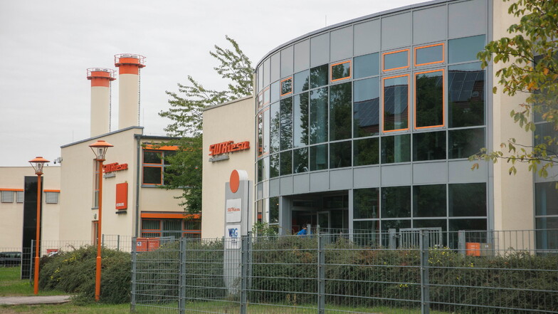 Das Kundenzentrum der Stadtwerke Riesa am Alten Pfarrweg im Riesaer Stadtteil Weida.