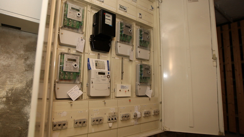 Stromkasten in einem Wohnhaus.