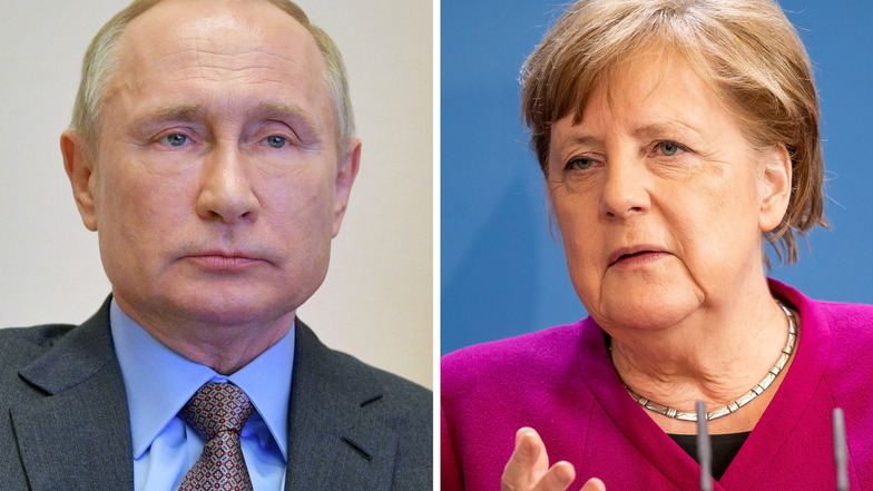 Wladimir Putin, Präsident von Russland, und Bundeskanzlerin Angela Merkel haben wegen der Ostukraine miteinander telefoniert.