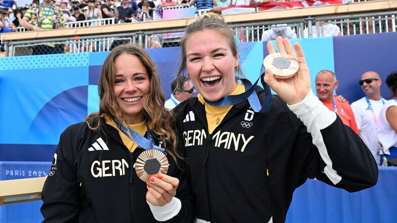 🥉 Bronze: Zweier-Kajak, Paulina Paszek und Jule Hake