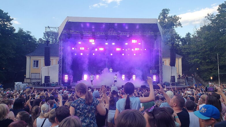 Beim Konzert von Deine Freunde in der Jungen Garde in Dresden durften die Kinder direkt von an der Bühne tanzen.