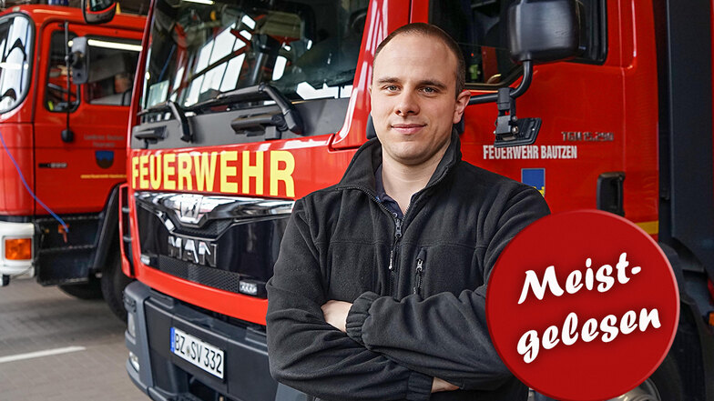 Feuerwehrmann Paul Stübner erlebte im vergangenen Jahr einige emotionale Einsätze. Besonders gefordert wurden er und seine Kameraden von Sturmtief „Eberhard“.