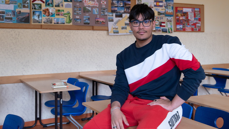 Raschid Pinson aus Venezuela trat für die Oberschule am Kupferberg Großenhain beim Landeswettbewerb für Fremdsprachen in Dresden an: und gewann.