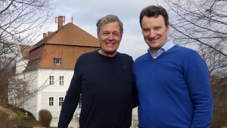 Beatus von Zenker (l.) und Hagen W. Lippe-Weißenfeld sind über die gemeinsame Arbeit an der Vorbereitung zur Kammermusikfest Oberlausitz Akademie zu guten Freunden geworden - wie es schon ihre Vorfahren waren.