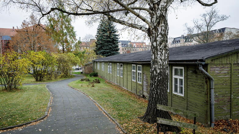 Diese Baracke auf dem Awo-Gelände soll abgetragen und in Zgorzelec wieder aufgebaut werden.