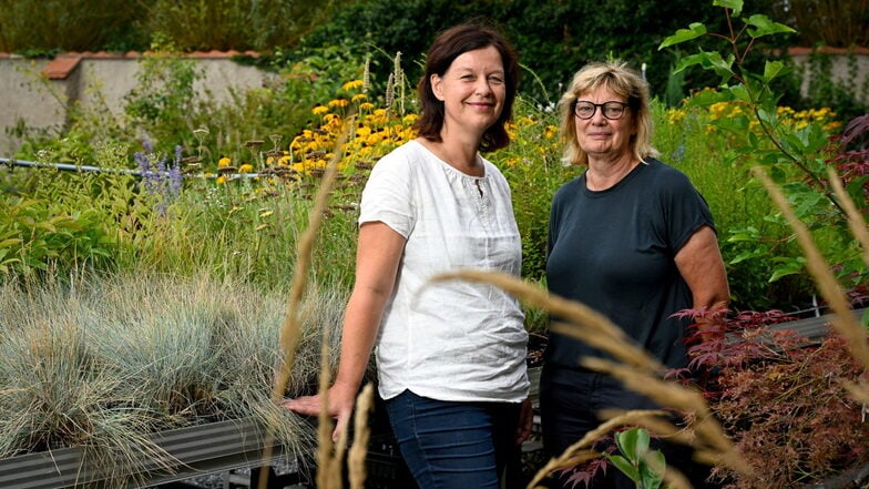 Anja Seliger und Kerstin Viehweger sind die beiden Macherinnen der Gartenakademie. Einen großen eigenen Garten hat jede trotzdem noch.