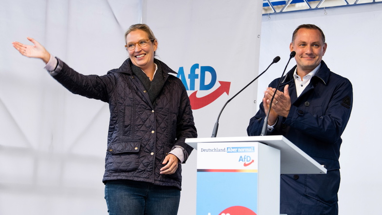Alice Weidel und Tino Chrupalla als AfD-Fraktionschefs bestätigt