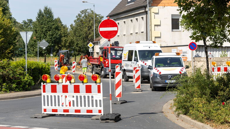 Die Zufahrt zum Cottbuser Bahnhof von der B 101 über die Auenstraße ist derzeit nicht möglich.