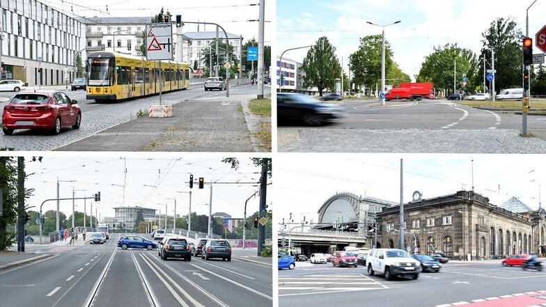 Bahnhof Neustadt, Königsbrücker, Albertbrücke: Was Dresden gegen die Unfallkreuzungen machen will