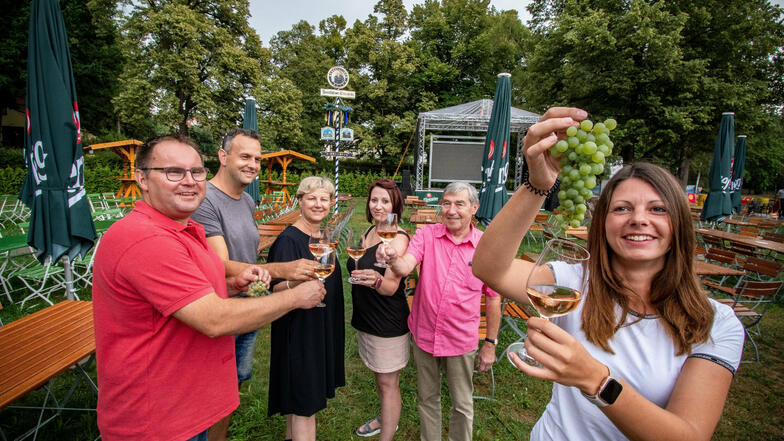 Eine Gruppe von Döbelner Gastronomen und Händlern organisiert den Weingarten in Döbeln.