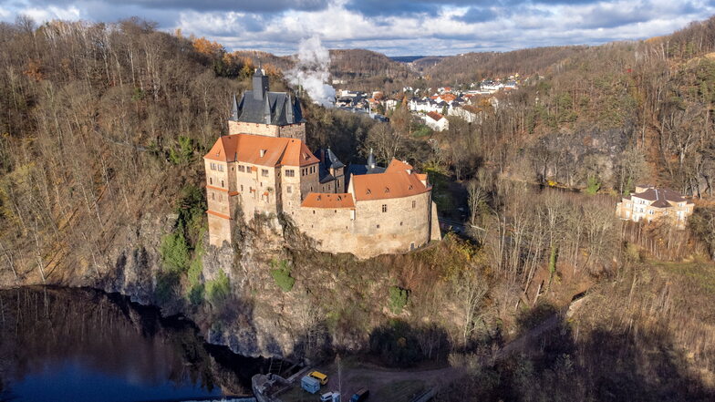 Finden Besucher trotz Bauarbeiten vor der Tür auch 2024 auf Burg Kriebstein?