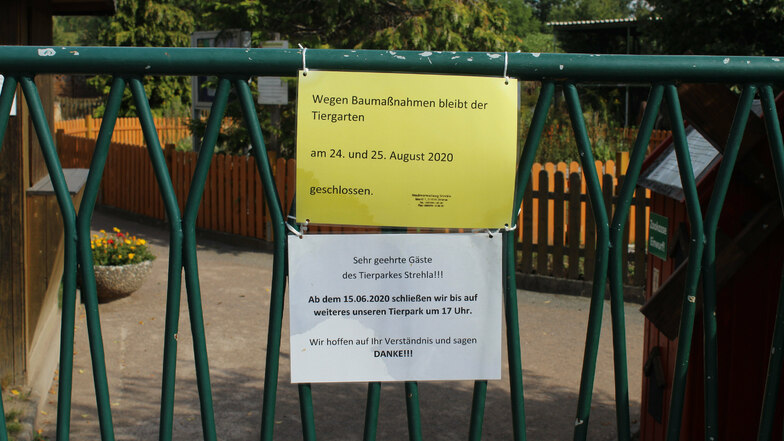 Die Stadtverwaltung hat den Strehlaer Tierpark vorsorglich für zwei Tage geschlossen.