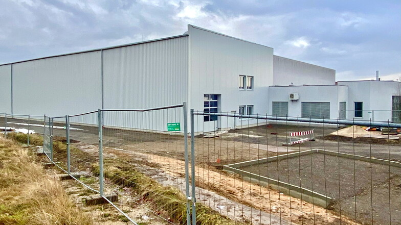 Der Anbau der Maschinenfabrik Handtmann im Gewerbegebiet Weinau.