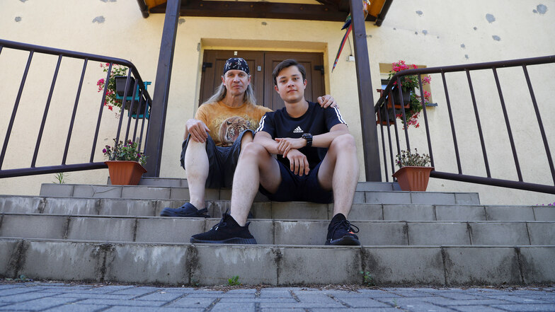 Rainer Herbst (links) nimmt seit mehreren Jahren Gastschüler aus Russland auf. Derzeit ist Vitalik Bastrakov zu Besuch.
