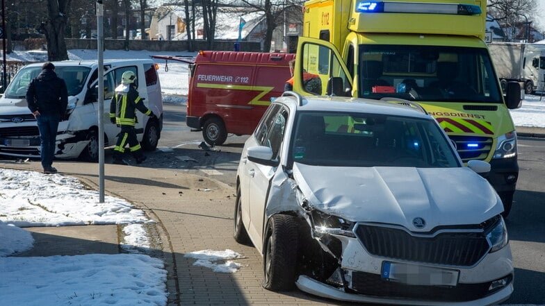 Zwei Verletzte nach Unfall in Bischofswerda