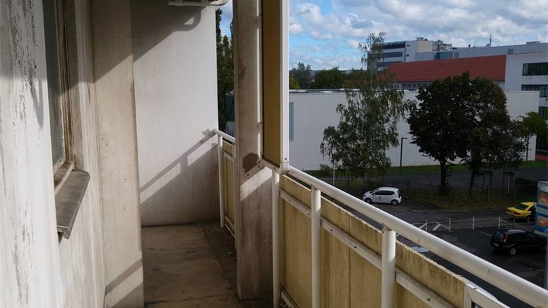 Blick auf einen der vielen Balkone.