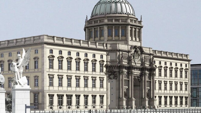Sie wird künftig das Giebelrelief am Neubau des Berliner Stadtschlosses zieren.