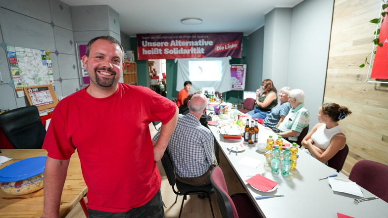 Ferdinand Lorenz, Direktkandidat der Linken im Löbauer Wahlkreis, nimmt die Ergebnisse gelassen.