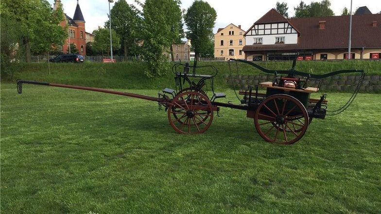 Die vor den Nazis gerettete Abprotz-Spritzen-Kutsche aus dem Jahr 1883 der Großschönauer Feuerwehr.