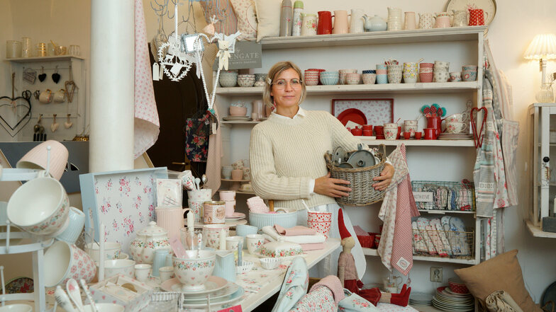 Mit ihrem Wohnladen ist Beatrice Rausendorf an den Bautzener Hauptmarkt gezogen. Bei ihr gibt es allerlei Dekoartikel im skandinavischen Design.
