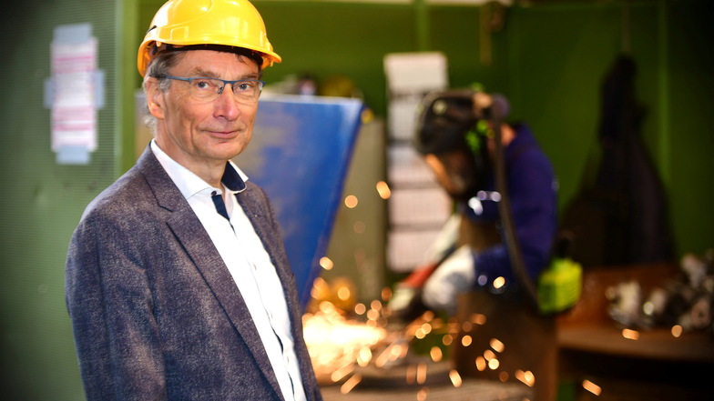 Frank Göttert ist Geschäftsführer der Olbersdorfer Guss GmbH. In der Branche sind die Kosten explodiert. Kann ein kleiner Betrieb das überstehen?