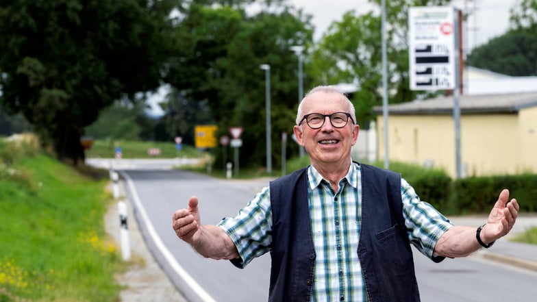 Die Sanierung der Straßen in den Dörfern wie hier in Salzenforst war immer das größte Anliegen von Ortsvorsteher Manfred Kieschnik.
