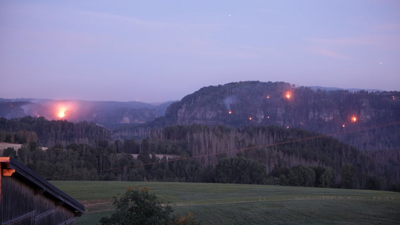 Sächsische Schweiz: Die Waldbrandkatastrophe in Zahlen