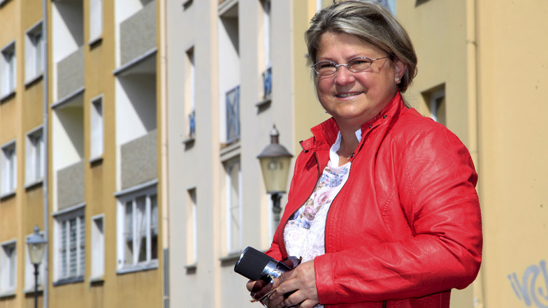 Uta-Sylke Standke, Geschätsführerin der Zittauer Wohnbaugesellschaft, bekam nach einem Aushang Ärger.
