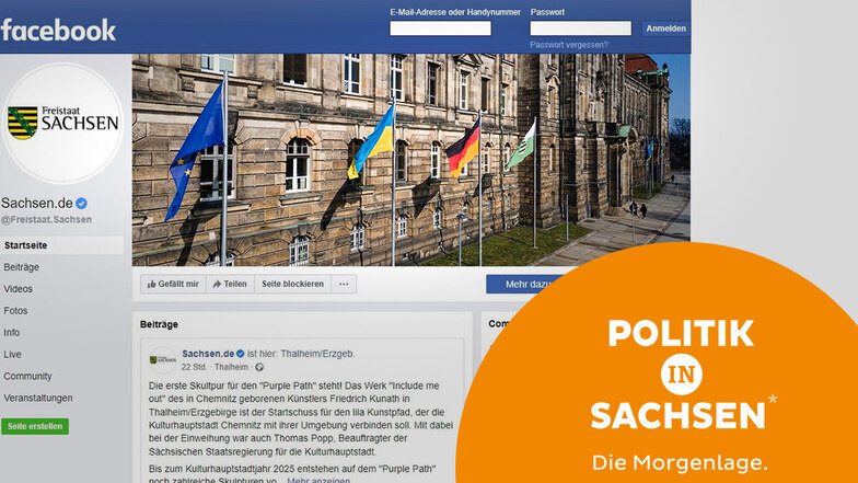 Morgenlage in Sachsen: Facebook-Streit, Stadtratssitzung gestürmt, Milbradt