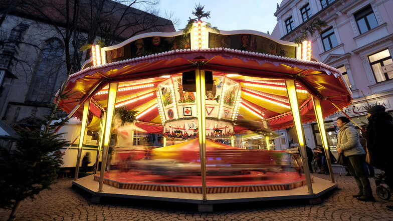 Das Karussell am Heinrichsplatz. Ganz exklusiv für die Meißner Weihnacht.