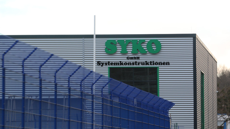 Die Firma Syko – hier die Halle an der Leisniger Straße – hat Insolvenz angemeldet, arbeitet aber weiter.