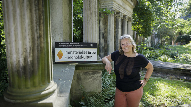 Evelin Mühle arbeitet seit 1983 auf dem Görlitzer Friedhof und leitet ihn seit über 30 Jahren.